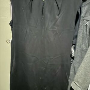 New York & Company Black Sleeveless Sheath Dress